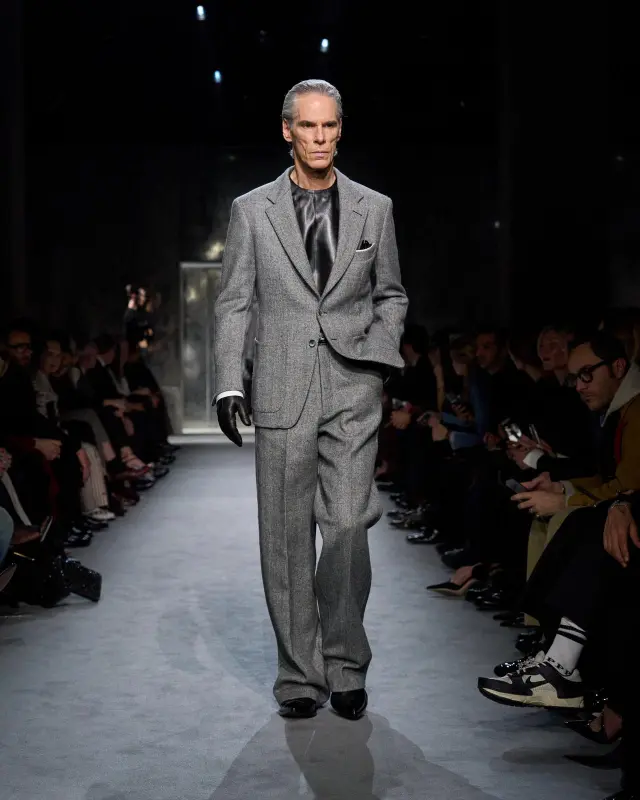 SHARKSKIN HERRINGBONE DOUBLE SPLITTABLE JACKET BLACK AND WHITE online